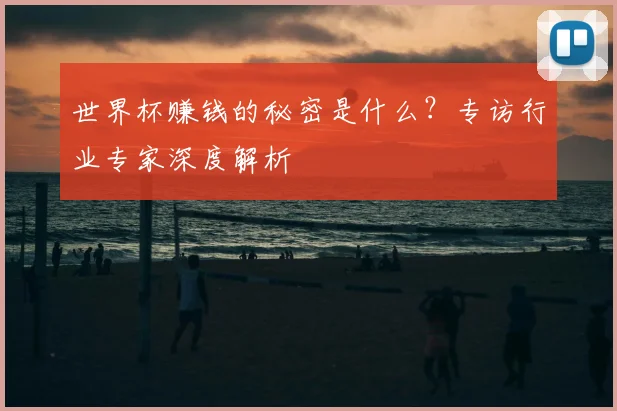 世界杯赚钱的秘密是什么？专访行业专家深度解析